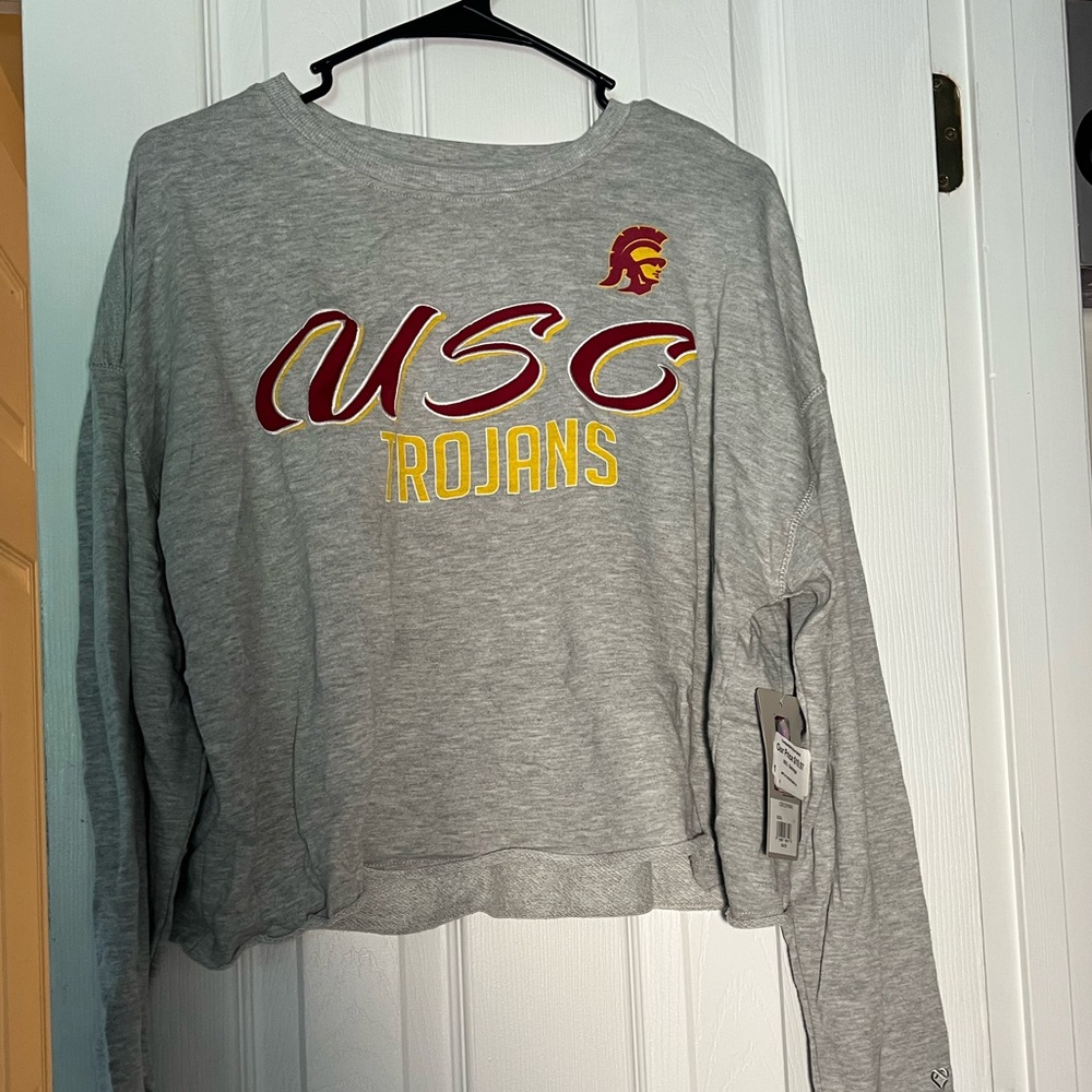 USC Trojans Gray Long Sleeve Shirt